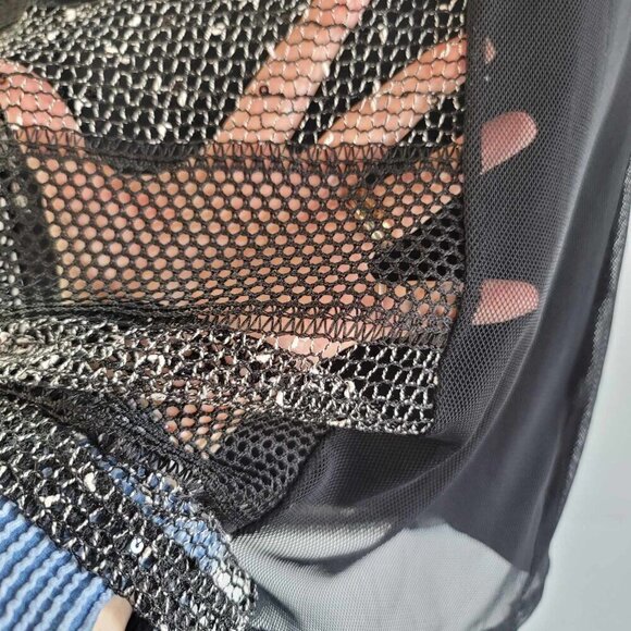 Cleo Petites Black and white mesh evening dress. Like new condition - Picture 8 of 12